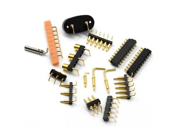 Spring-load pogo pin right angle connector Spring-load pogo pin right angle connector