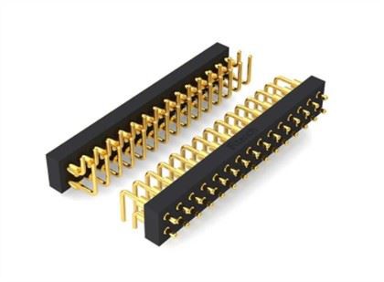 30-poliger rechtwinkliger Pogo-Pin-Steckverbinder