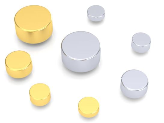 Massiv vergoldeter Pogo Pin