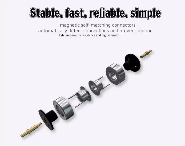 Unser magnetischer Pogo-Pin-Anschluss