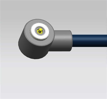 Einzelnes-PIN-rundes, rechtwinkliges-Magnetkabel
